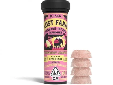 KIVA | Erdbeerlimonade Super Lemon Haze Lost Farm Gummies | Essbar - 100mg