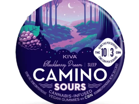 KIVA | Saure Brombeere 10:3 THC/CBN Camino Gummies | Essbar - 100/30mg