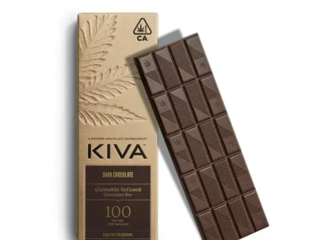 KIVA | Dunkler Schokoriegel | - 100 mg - Essbar